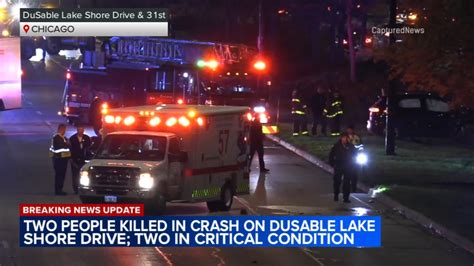 2 killed, 4 injured in crash along Lake Shore Drive